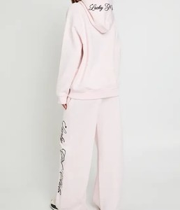 Conjunto Deportivo de Sudadera con Cuello Redondo y Pantalones de Chándal para Mujer, Logotipo Personalizado OEM/ODM, Fabricante de Ropa al por Mayor de Marca Privada - Product Image 3