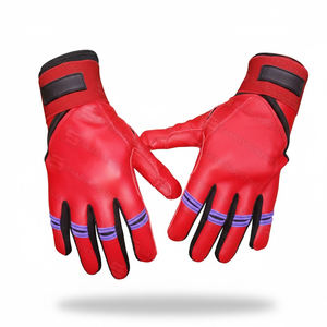 Guantes de Béisbol de Cuero de Alta Calidad, Ligeros, Personalizables, Ambidiestros, Color Único, Puño Largo/Corto, para Bateo Deportivo - Product Image 3