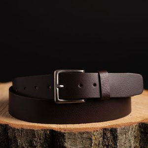 Ceinture pour homme en cuir véritable de luxe OEM, cuir de vachette pleine fleur, ceinture classique, vente en gros, logo personnalisé LMB-0093 - Product Image 3