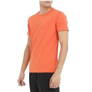 Camiseta Deportiva Personalizada para Hombre, de Secado Rápido, Manga Corta, Ligera, Transpirable, para Correr, Gimnasio, Fitness, Color Sólido, Ropa Deportiva OEM - Product Image 2