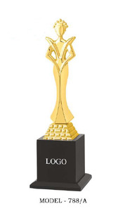 Trophées en métal haut de gamme sur mesure, plaqués or, argent et bronze, gravés, portables, en forme d'étoile, pour cadeaux de salons professionnels - Product Image 4