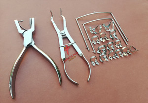Kit de Instrumentos para Dique de Goma Dental, 18 Piezas, Pinzas Manuales de Acero Inoxidable para Dique de Goma, Alicates Perforadores Universales, Aislamiento Dental - Product Image 5