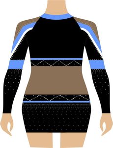 Shorts de cheerleading sexy de haute qualité avec chaussettes en Spandex/Polyester – Ensemble uniforme de pom-pom girl à prix de gros - Product Image 2