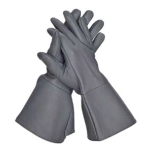 Gants de soudage TIG en cuir de mouton doublés coton, ignifuges, résistants aux éclaboussures de métal fondu, pour la sécurité industrielle - Vente chaude - Product Image 1