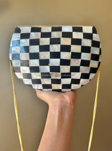 Bolso de mano de nácar hecho a mano de calidad superior, monedero de concha de lujo para fiesta nupcial y Noche atemporal, portátil - Product Image 2