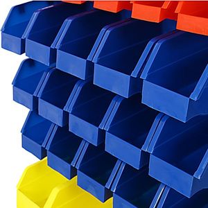 Organizzatore per Scaffalature con Ruote Bloccabili a 90 Pezzi per Negozi, Garage e Contenitori Portautensili Domestici - Product Image 3