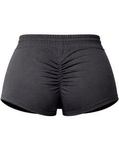 Custom Black Women Shorts Elastic Waist <b>Drawstring</b> Casual Gym Shorts Soft Stretch Summer Lounge Shorts Comfortable Daily Wear - Product Image 2