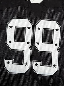 Maillots de football américain personnalisés en gros avec logo, style streetwear, coupe courte, respirants, en maille, unisexes, à manches courtes - Product Image 5