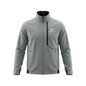 Chaqueta de Invierno Softshell para Hombre, Nueva Moda 2026, Cuello Alto, Logotipo Frontal, Estilo Casual, Color Sólido - Product Image 1