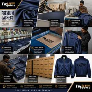 เสื้อแจ็คเก็ตบอมเบอร์สีน้ำเงินสำหรับผู้ชาย ปักโลโก้ด้านหน้า ปิดแบบสวมหัว ซับในผ้าซาติน โพลีเอสเตอร์/คอตตอน สไตล์ลำลอง สตรีทแวร์ สำหรับฤดูหนาว - Product Image 6
