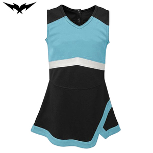 Uniformes de Porristas Personalizados con Logotipo, Color Verde y Negro, Tallas Grandes para Adultos, Faldas de Vestir, Spandex/Poliéster, Impresión por Transferencia de Calor - Product Image 1