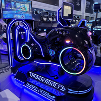 Nuevo diseño negro motocicleta Vr Simulador de coche de carreras montar simulador de realidad Virtual juego de conducción Vr Equipo de Motocicleta