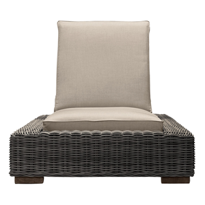 Chaise longue ergonomique d'extérieur avec dossier réglable en teck et rotin tressé, coussin durable, idéale pour l'ameublement extérieur des hôtels - Product Image 5