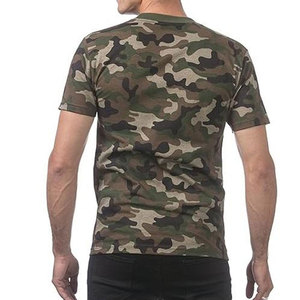 T-shirt à manches courtes pour homme, camouflage, col rond, coupe classique, style décontracté, respirant, imprimé, 100% coton, tissu tricoté, séchage rapide - Product Image 2