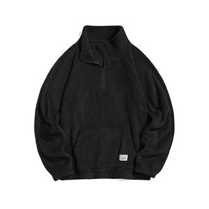 ชุดเสื้อสเวตเชิ้ตทรงหลวมสำหรับผู้ชายแบบลำลอง คอซิป ¼ ซิป ผลิตจากผ้าฝ้ายผสมโพลีเอสเตอร์ ระบายอากาศได้ดี เหมาะสำหรับใส่เล่นกีฬา - Product Image 2