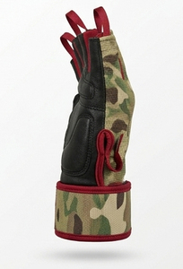 Guantes Deportivos de Medio Dedo, Camuflaje, Cuero PU, Correa de Muñeca Ajustable, Guantes de Camuflaje para Levantamiento de Pesas, Unisex - Product Image 4