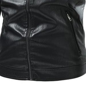 High Quality <b>Mens</b> Regular Fit Leather Jacket Attractive Winter Warm Thin Thickness Leather Fashion Jacket For <b>Men</b> - Product Image 5