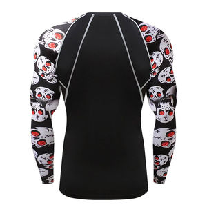 Rashguard respirant personnalisable de haute qualité pour hommes - Séchage rapide, Spandex/Polyester, manches longues, entraînement de combat - Product Image 3