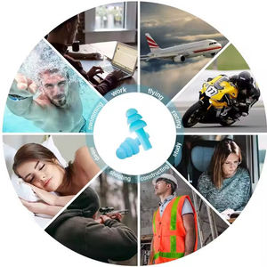 سدادات أذن مايوه مريحة من السيليكون الناعم ، مادة TPE للحد من الضوضاء ، حماية السمع - Product Image 4