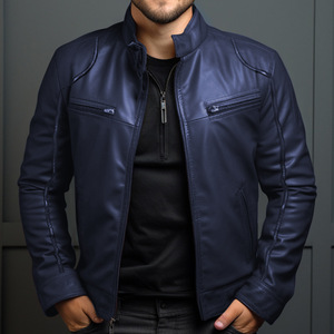 Genuine <b>Sheepskin</b> Design Your Own Leather Fashion <b>Jackets</b> High Quality Breathable Warm Men Leather <b>Jacket</b> In Reasonable Price - Product Image 5