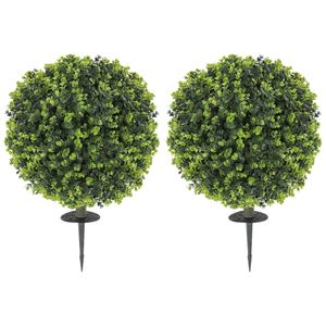 ลูกบอลตัดแต่งกิ่งต้นยูคาลิปตัสเทียม 2 ลูก จำเป็นสำหรับการดูแลต้นไม้ประดิษฐ์ - Product Image 5