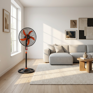 Ventilateur sur pied 18 pouces 2026, le plus vendu, puissant flux d'air, 3 vitesses, oscillant, grille en plastique antirouille pour la maison et l'intérieur - Product Image 2