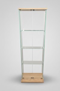 Vitrine moderne en verre trempé TMG-G394 (ECO) – Meuble de rangement multifonctionnel pour collection, bar à domicile, entrée d'hôtel - Product Image 4