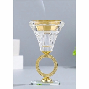 Brûleur d'encens personnalisé en acrylique avec calligraphie arabe, brûleur de Bakhoor en métal doré de luxe, nom personnalisé, Oud Mubkhar, cadeau du Ramadan - Product Image 3
