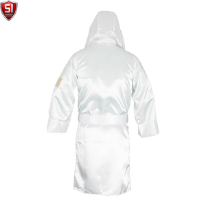 SUMROOS New Adult Men Boxing <b>Robe</b> <b>Satin</b> Customized Color Logo Breathable Soft Comfortable for MMA Fighting Muay Thai All Seasons - Product Image 2