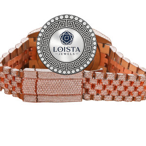 Reloj de Moissanita al por Mayor para Hombre, Estilo Hip Hop, con Diamantes Incrustados, Pasa el Test de Diamantes, Relojes Mecánicos Automáticos de Moissanita LOISTA - Product Image 4