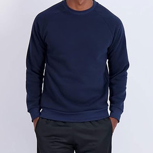 Sudadera de Forro Polar para Hombre, Cuello Redondo, Corte Holgado, Suave, Básica, Cómoda, Mezcla de Algodón, Cálida, Premium - Product Image 2