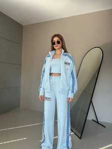 <b>Women's</b> Maroon <b>White</b> Color Block Printed Lightweight 2-in-1 <b>Tracksuit</b> Set Full Sleeve Turtleneck Zipper Sporty Loose Fit Joggers - Product Image 1