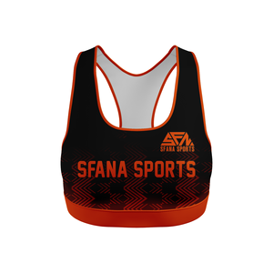 SFANA SPORTS Haut de yoga sans manches à bretelles croisées au dos, en Spandex/Nylon, haute élasticité, respirant, anti-choc, séchage rapide, ouvert - Product Image 5