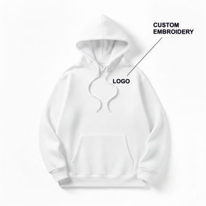 Sweat-shirt à capuche personnalisé avec logo, couleur unie, en polaire douce, style streetwear moderne unisexe - Product Image 4