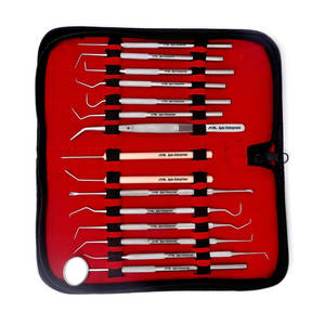 Kit d'hygiène buccale professionnel pour le nettoyage dentaire – Outils en acier inoxydable : Cure-dents, miroir, gratte-tartre, pinces, détartreurs pour l'élimination de la plaque et du tartre - Product Image 4