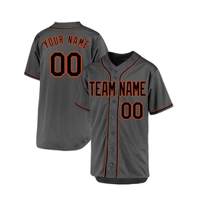 New Custom Logo Printed Team Wear <b>Baseball</b> Jerseys Unisex Short Quick Dry Breathable Lightweight OEM Customized 100% Polyester - Product Image 3