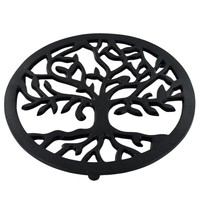 Socle de cuisson artisanal vintage en aluminium en forme de coq pour plats chauds, support de casserole en métal résistant à la chaleur pour cuisine rustique et décoration murale