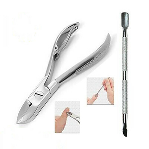 Pinces à ongles en acier inoxydable de vente chaude avec lames concaves et emballage de boîte à poignée plate à ressort métallique - Product Image 3