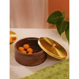 Dernière boîte de rangement gravée en bois de manguier | Organisateur polyvalent | Boîte utilitaire en bois artisanale pour la cuisine et la maison - Product Image 5