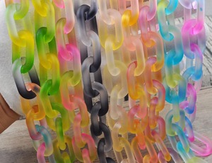 Maillons de chaîne en résine, chaîne décorative en résine, maillons de chaîne murale en résine, maillons de chaîne en polyrésine - Product Image 5