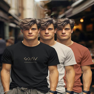 2023 luxe qualité 100% coton poids lourd hommes t-shirt haute rue unisexe surdimensionné hors épaule couleur unie t-shirt - Product Image 3