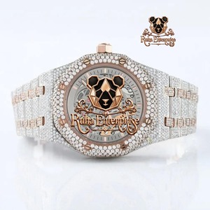 Reloj de Lujo de Alta Calidad con Diamantes Moissanite para Hombre, Reloj de Pulsera Premium con Construcción Duradera de Acero Inoxidable - Product Image 2