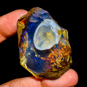 Éblouissant AAA Grade 100% naturel Welo feu éthiopien opale fantaisie huile brute pierre précieuse en vrac pour la fabrication de bijoux à bricoler soi-même tiers - Product Image 1