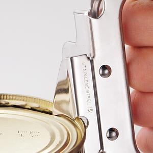 Abridor de latas japonés No.0130 SUTEN GANGY, totalmente de acero inoxidable, herramienta de cocina multiusos y duradera, fabricada en Japón. - Product Image 2