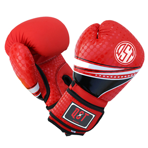 High Quality Boxing Training Gloves Custom PU Leather Gloves Adjustable Wrist <b>Strap</b> Hook Loop Closure Punching Boxing Gloves - Product Image 2