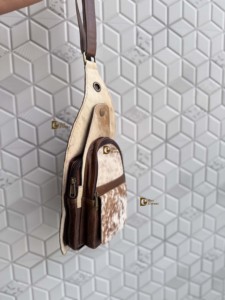 Cowhide <b>Leather</b> Hair Hide Fashion Shoulder <b>Bag</b> Stylish Trending Travel Handbag Easy Carry Money Belt Zip Multi Uses <b>Bags</b> - Product Image 2