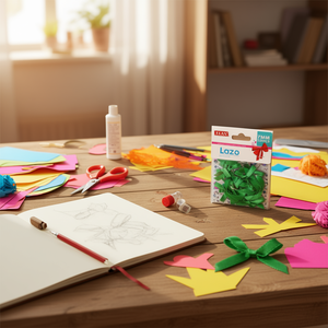 Fiocchi di nastro verde Ilan Lazo da 7 mm per artigianato e decorazioni - Product Image 2