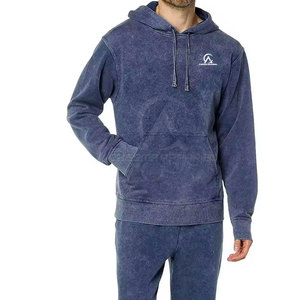 Ensemble de survêtement délavé à l'acide de haute qualité, tissu doux et respirant, coupe moderne, deux pièces, pour un style décontracté et élégant - Product Image 3