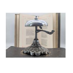 Campana de Escritorio Antigua de Aluminio con Sonido Excelente, Campana de Mesa de Aluminio para Restaurante, Oficina, Cocina, con Botón de Presión - Product Image 2