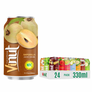 Bebida de Sapodilla-330ml de jugo de exportación de Vietnam, sin azúcar, muestra gratis de etiqueta privada disponible - Product Image 1